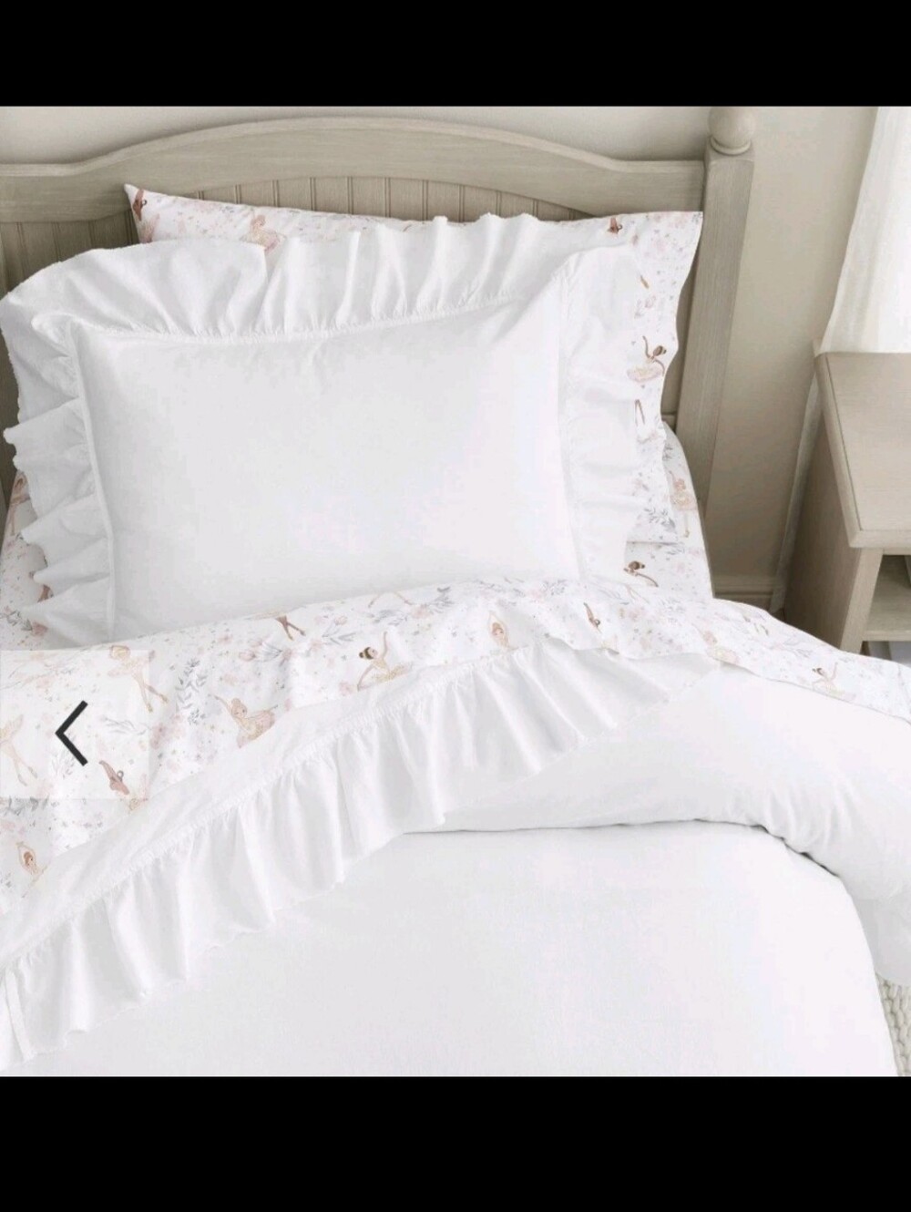 Pottery Barn Kids Twin White Organic Cotton Pillow Sham 1 NIP